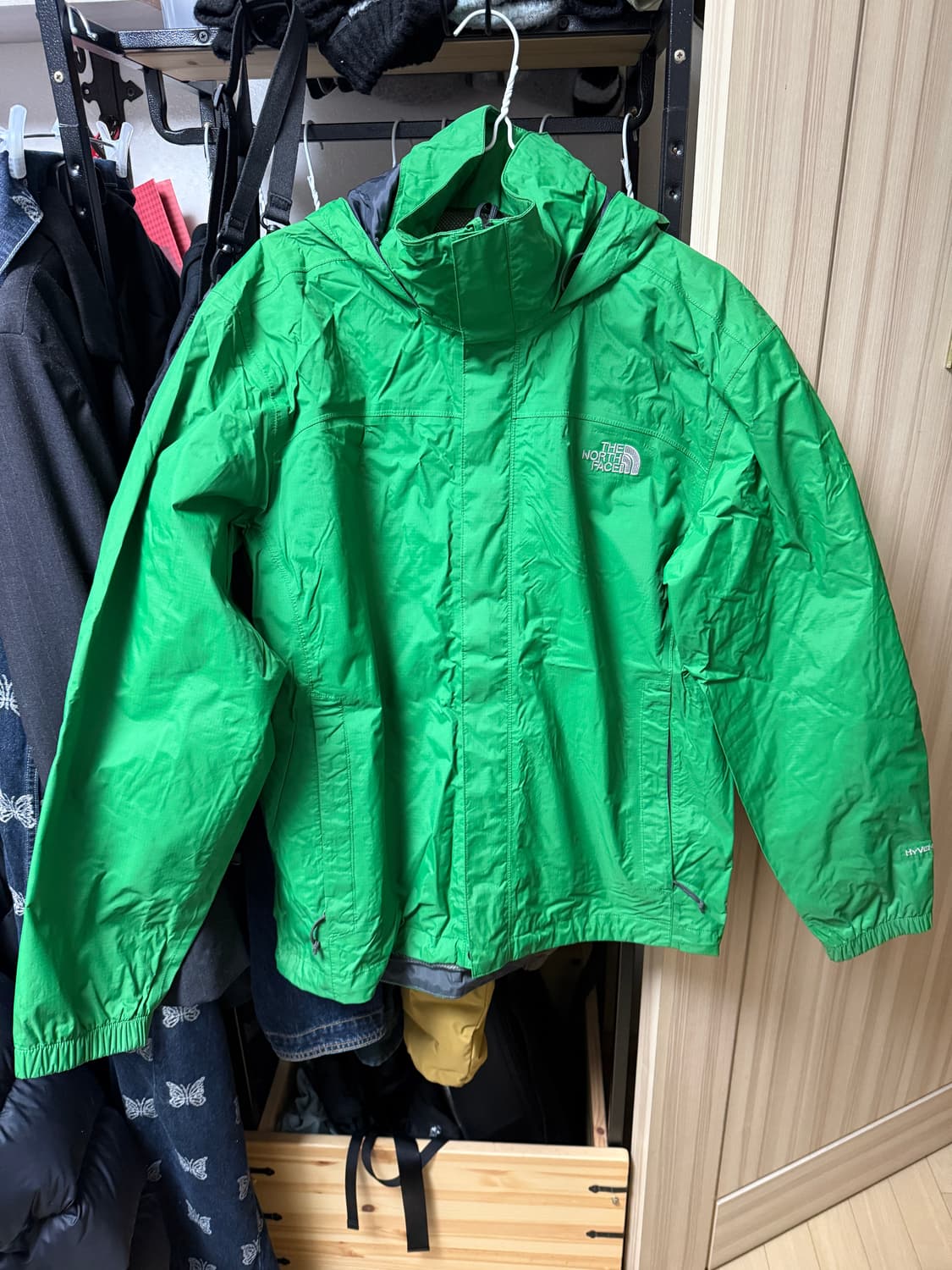 빈티지 노스페이스 그린 바람막이 (급처 상품이미지1
