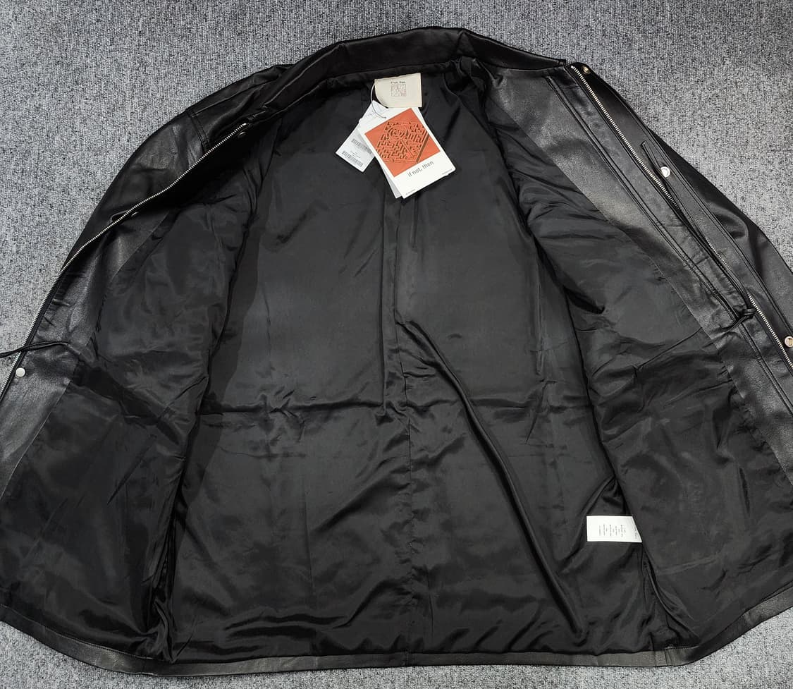 이프낫덴 drew jacket 비건 레더 카코트 자켓 하프코트 상품이미지3