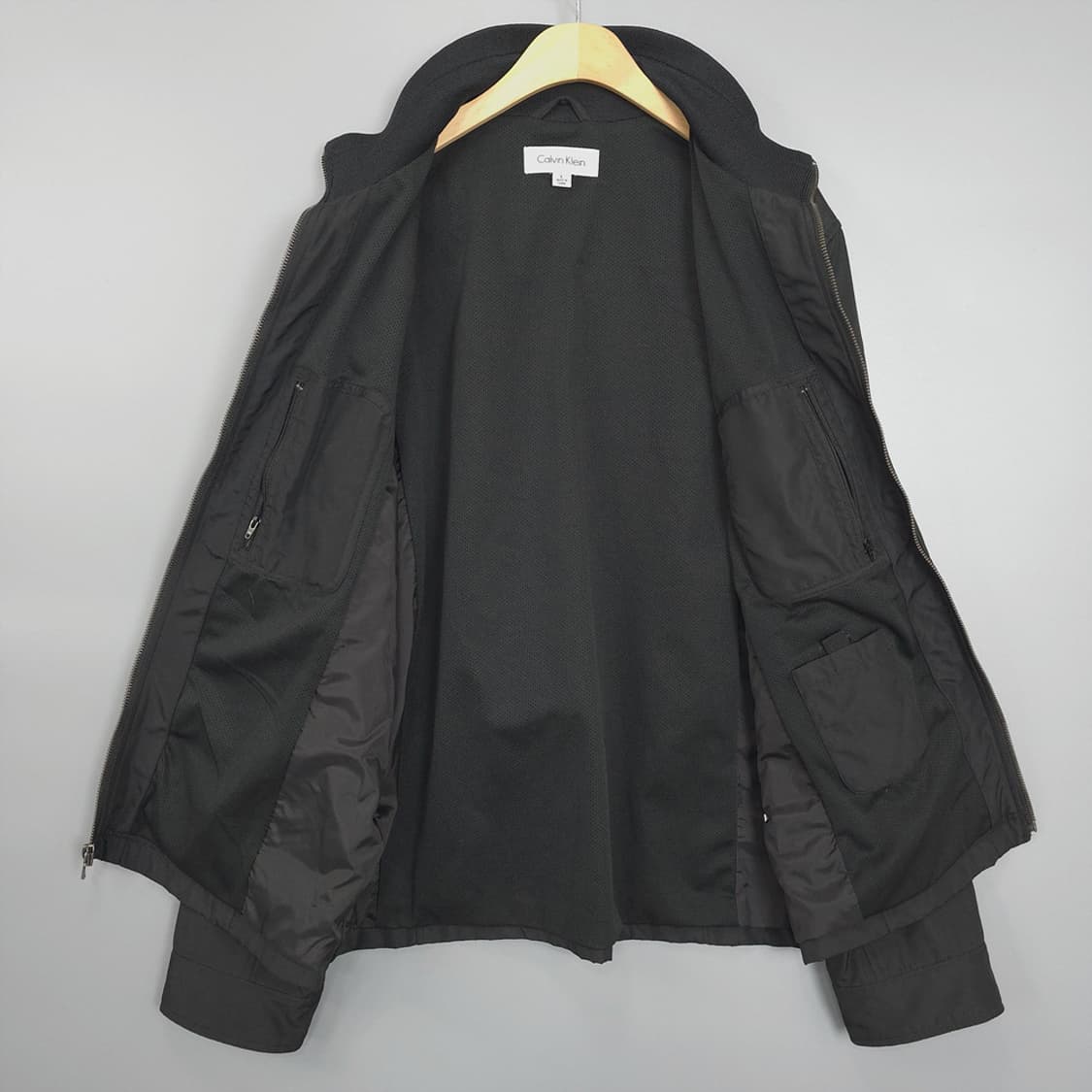 캘빈클라인 Calvin Klein 심플 베이직 집업 자켓 블랙 L 상품이미지4