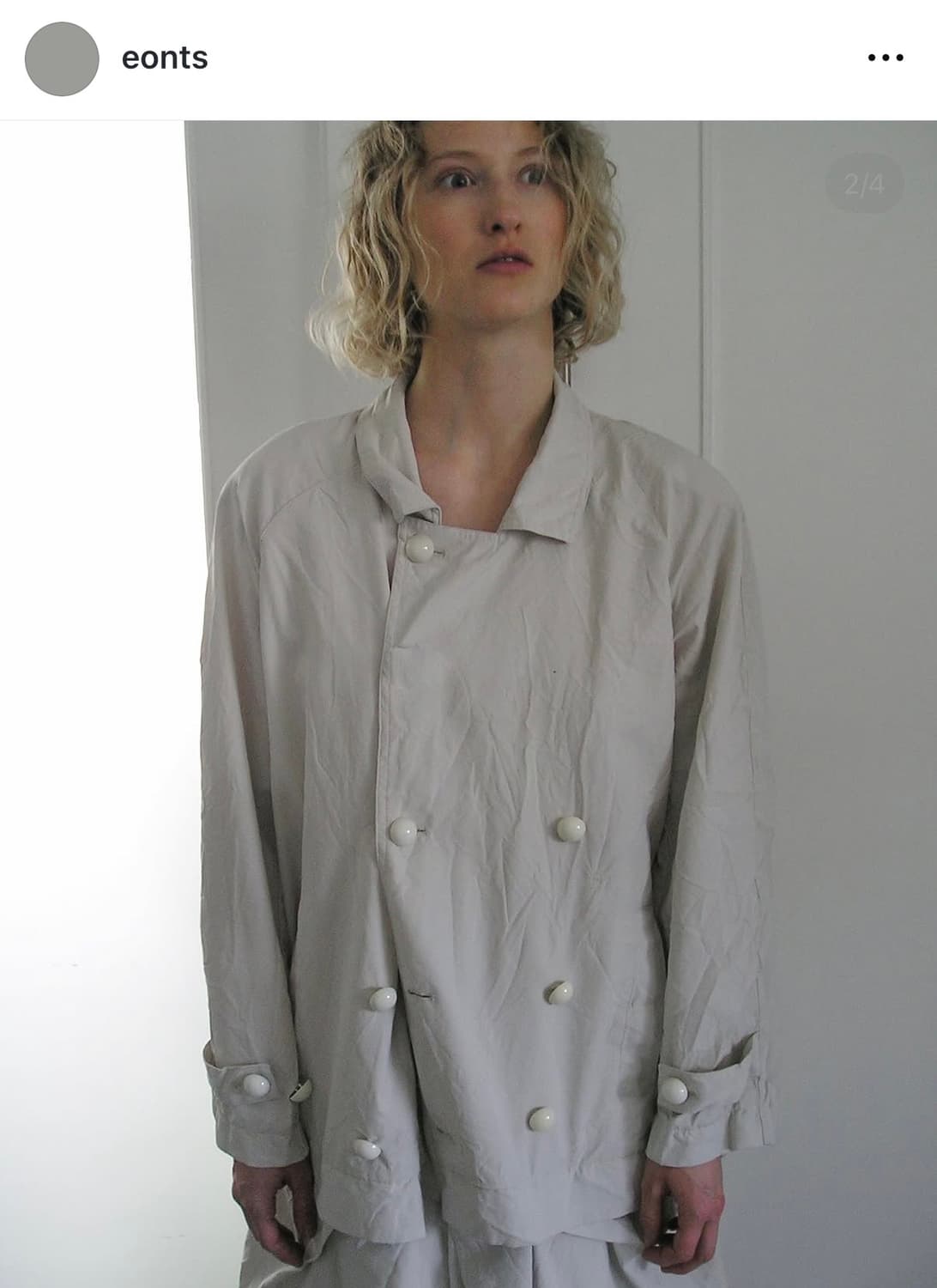 애옹쓰 paper vintage coat_mint beige B급 상품이미지2