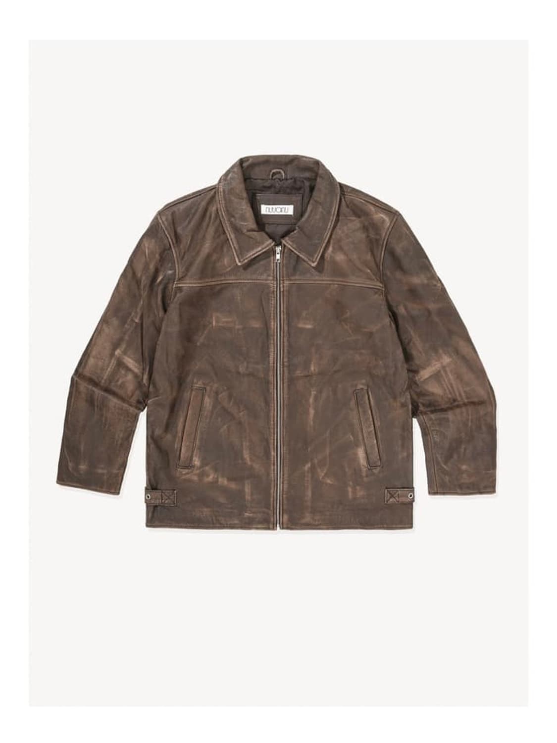 누아누 레더 자켓 브라운 상품이미지1