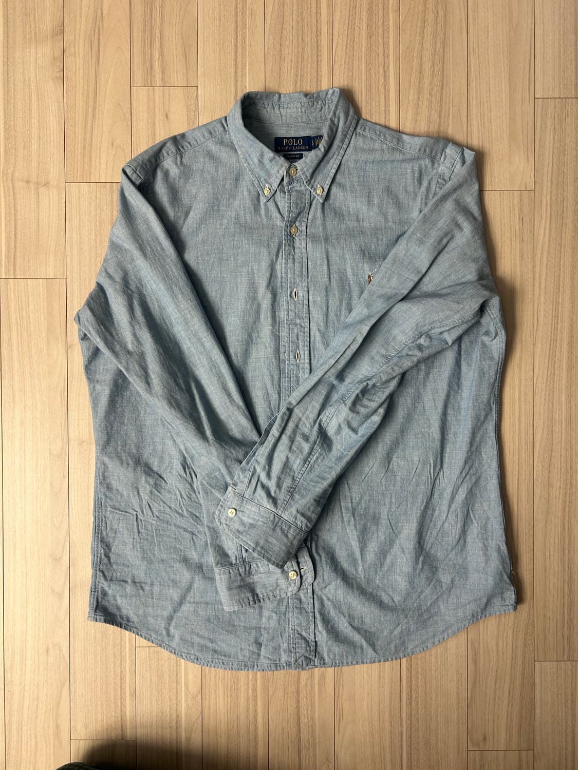 폴로랄프로렌 샴브레이셔츠 판매합니다(라이트블루 - 클래식핏) 상품이미지2