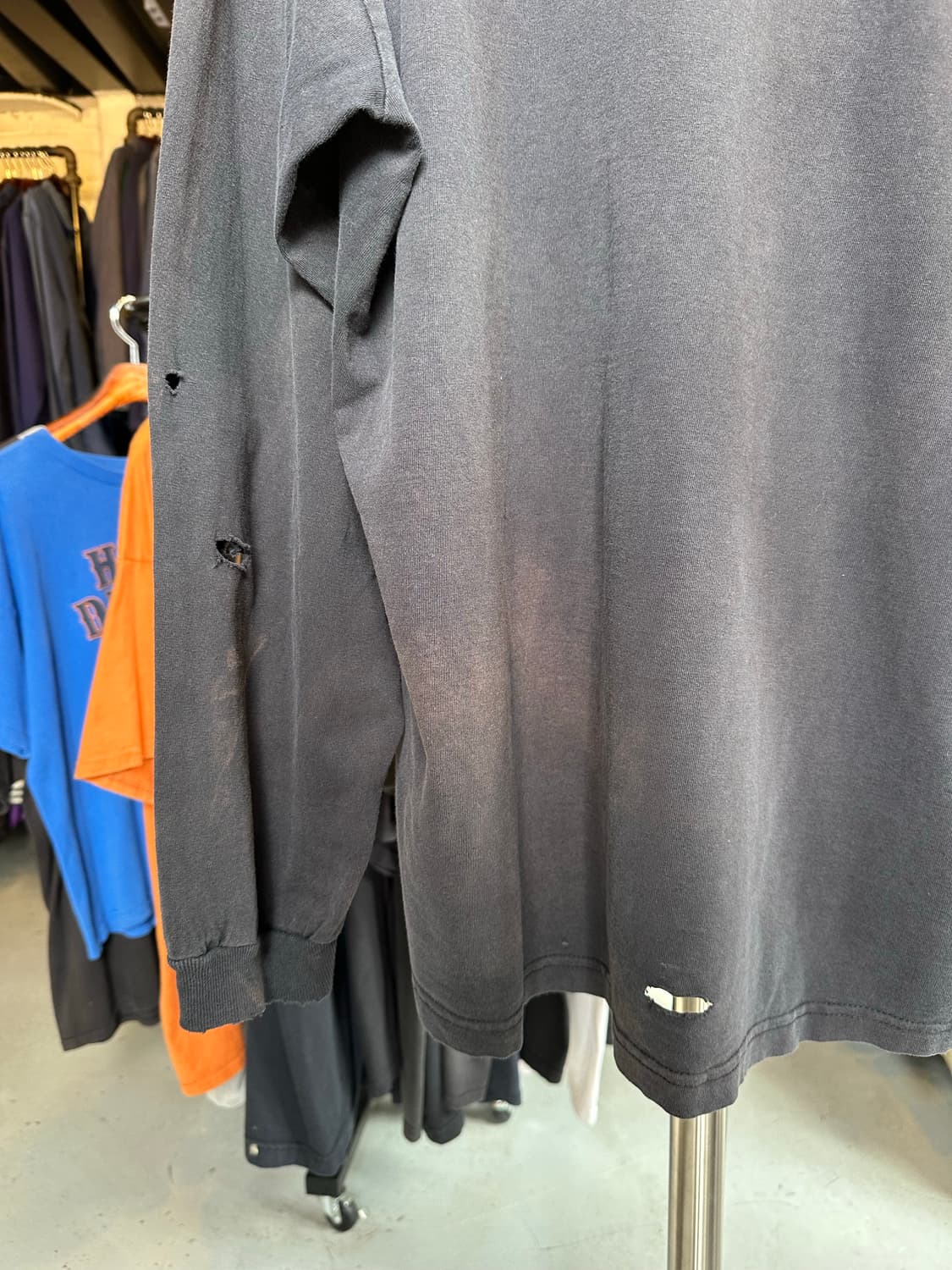 스타터 페이드 데미지 프린팅 롱슬리브 티셔츠 상품이미지8