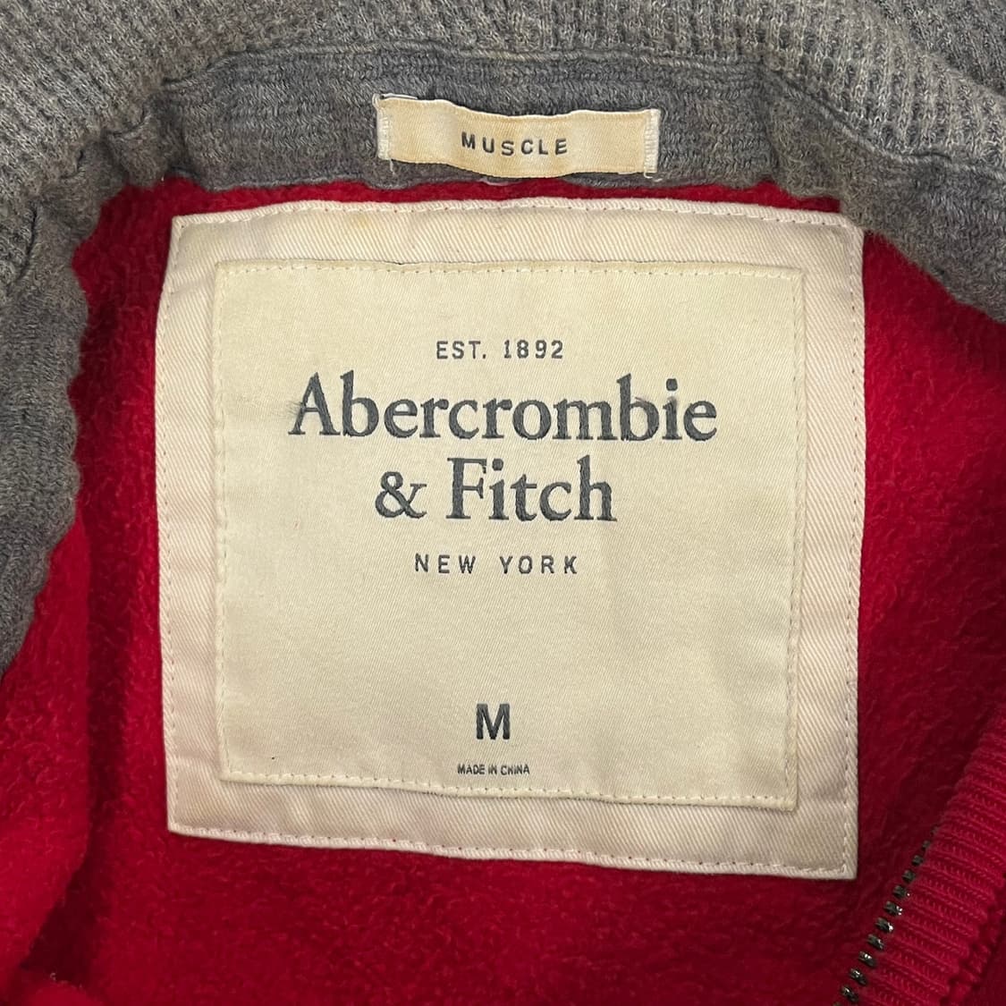 아베크롬비 레드 후드집업 상품이미지5
