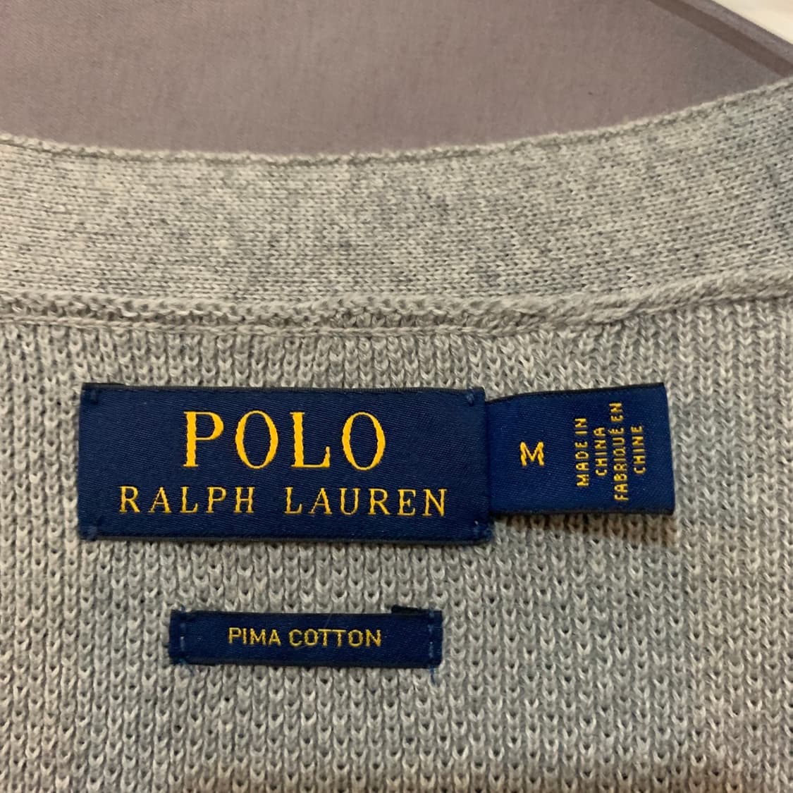 M 폴로랄프로렌 피마 코튼 V넥 니트 가디건 상품이미지5