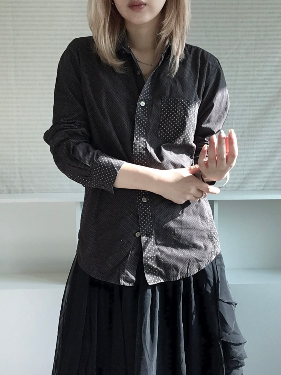 jpn vintage male&co dot pocket shirts 상품이미지7