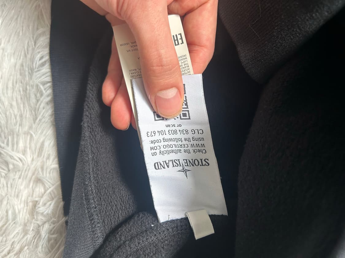 스톤아일랜드 맨투맨 블랙 기모 XL 상품이미지5