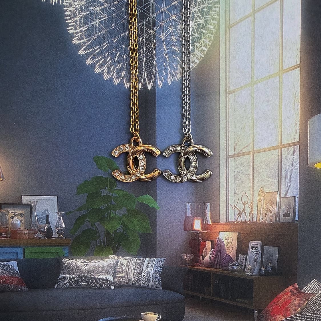 샤넬 코코 트와일라잇 골드 & 실버 목걸이 상품이미지2