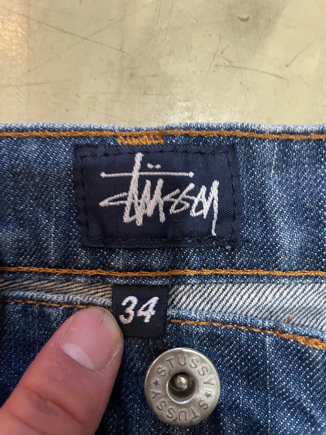 90‘s Old Stussy Denim Pants MADE IN USA 상품이미지6