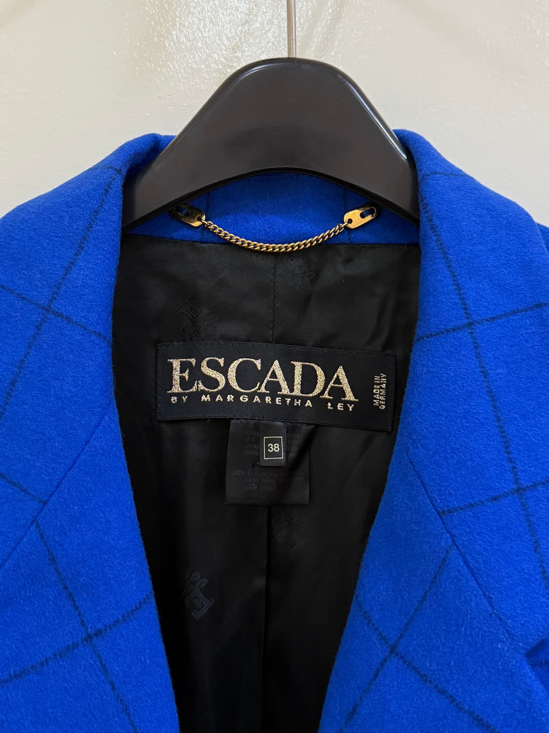 에스까다 체크 모 자켓 정품 상품이미지4