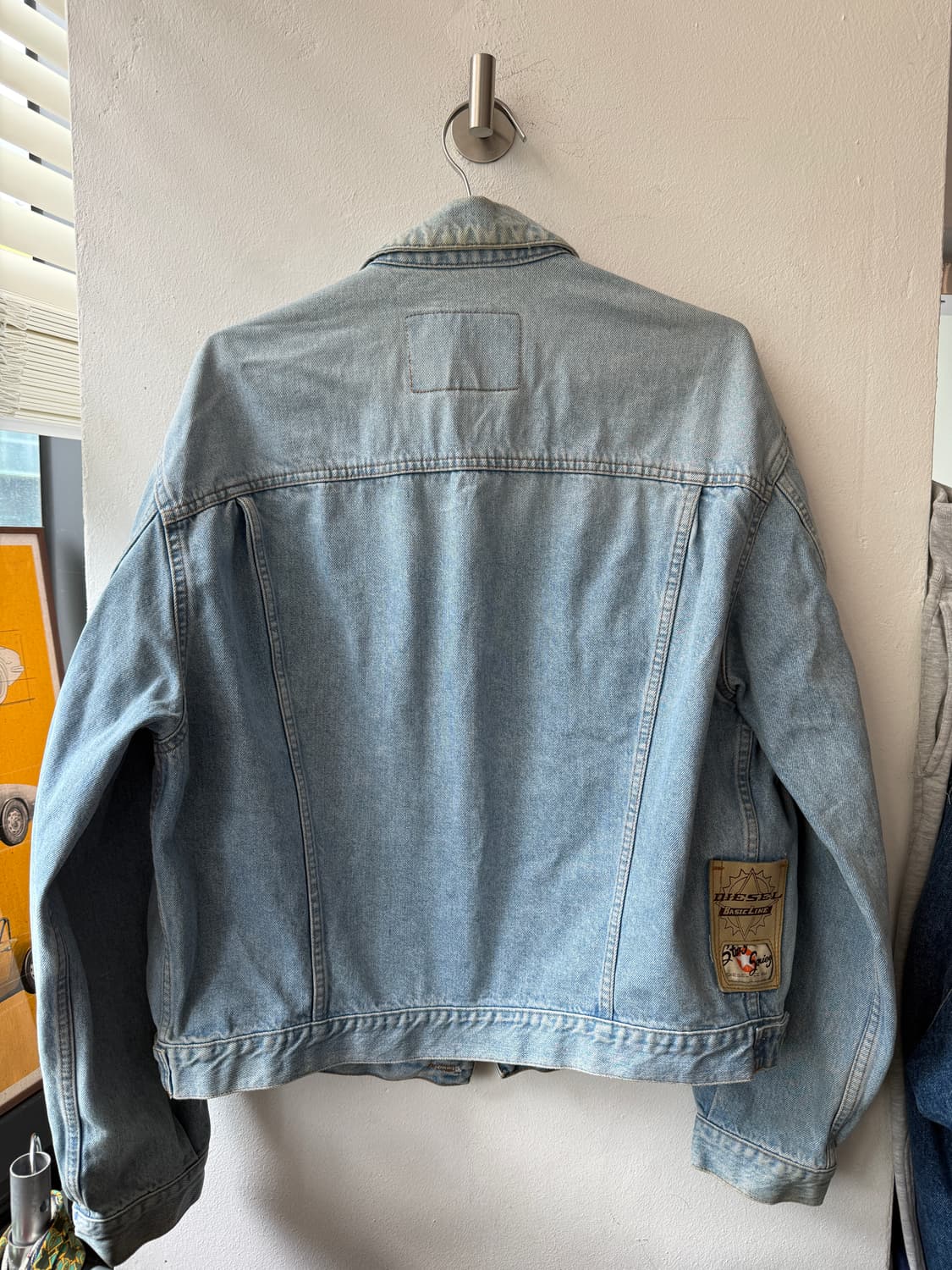 90s DIESEL Star Series 데님 트러커 자켓 L  상품이미지6