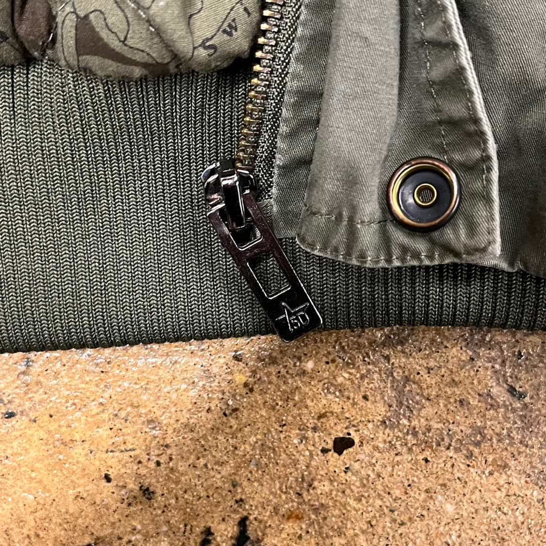 [정품/L] 캠프5 카키색 MA-1 스타일 점퍼 b19 상품이미지9