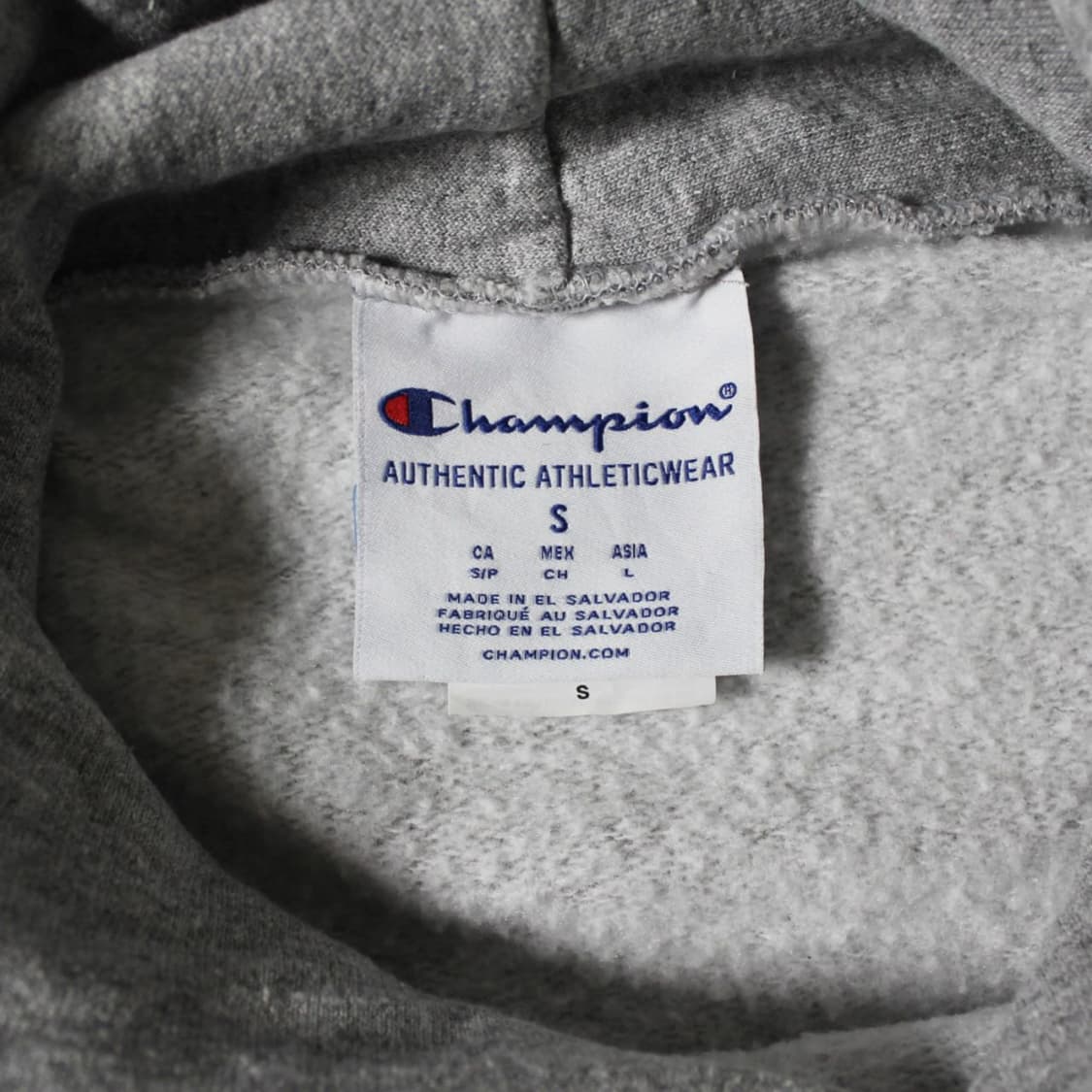 Champion 챔피온 프린팅 그레이 기모 후드티  상품이미지4