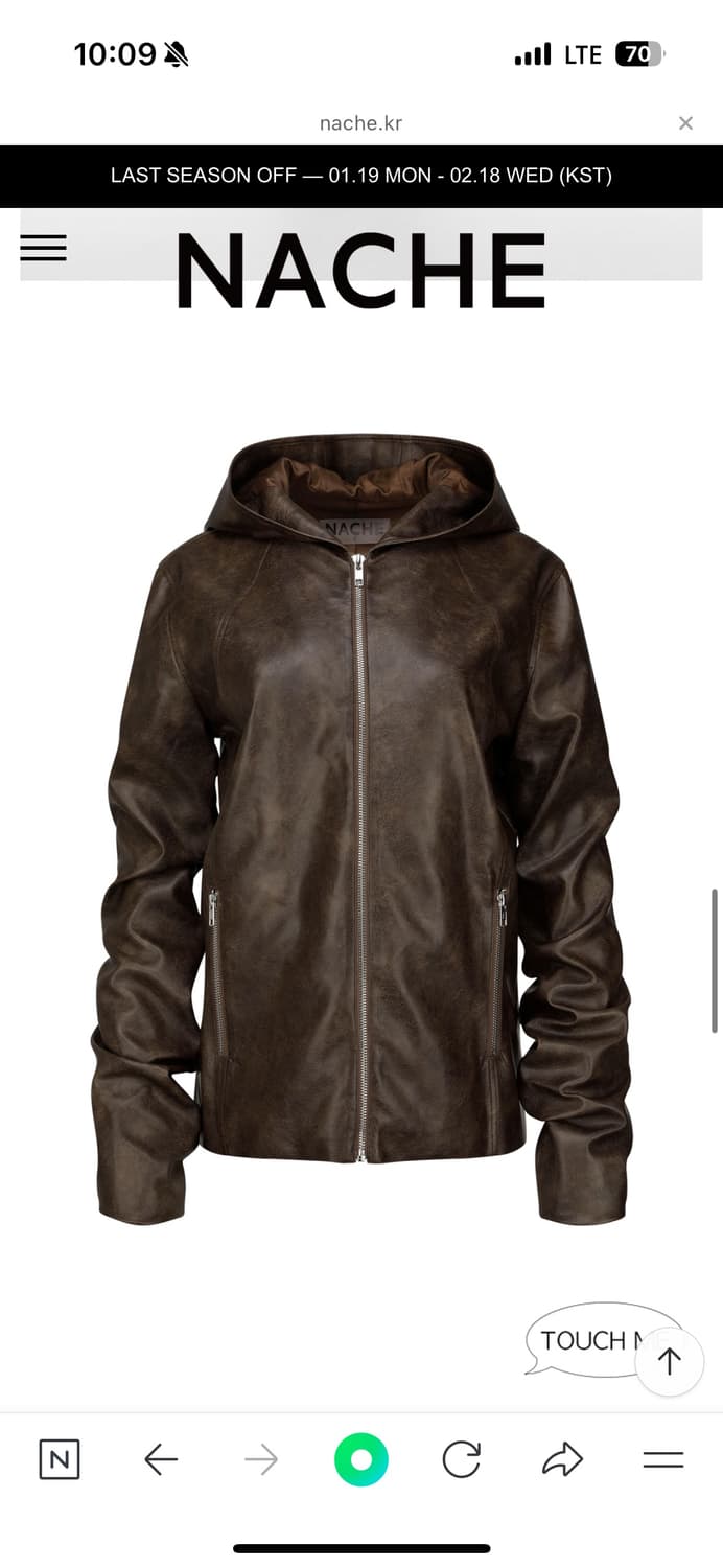 나체 레더자켓 택달린 새상품 (원가 19만) 상품이미지2