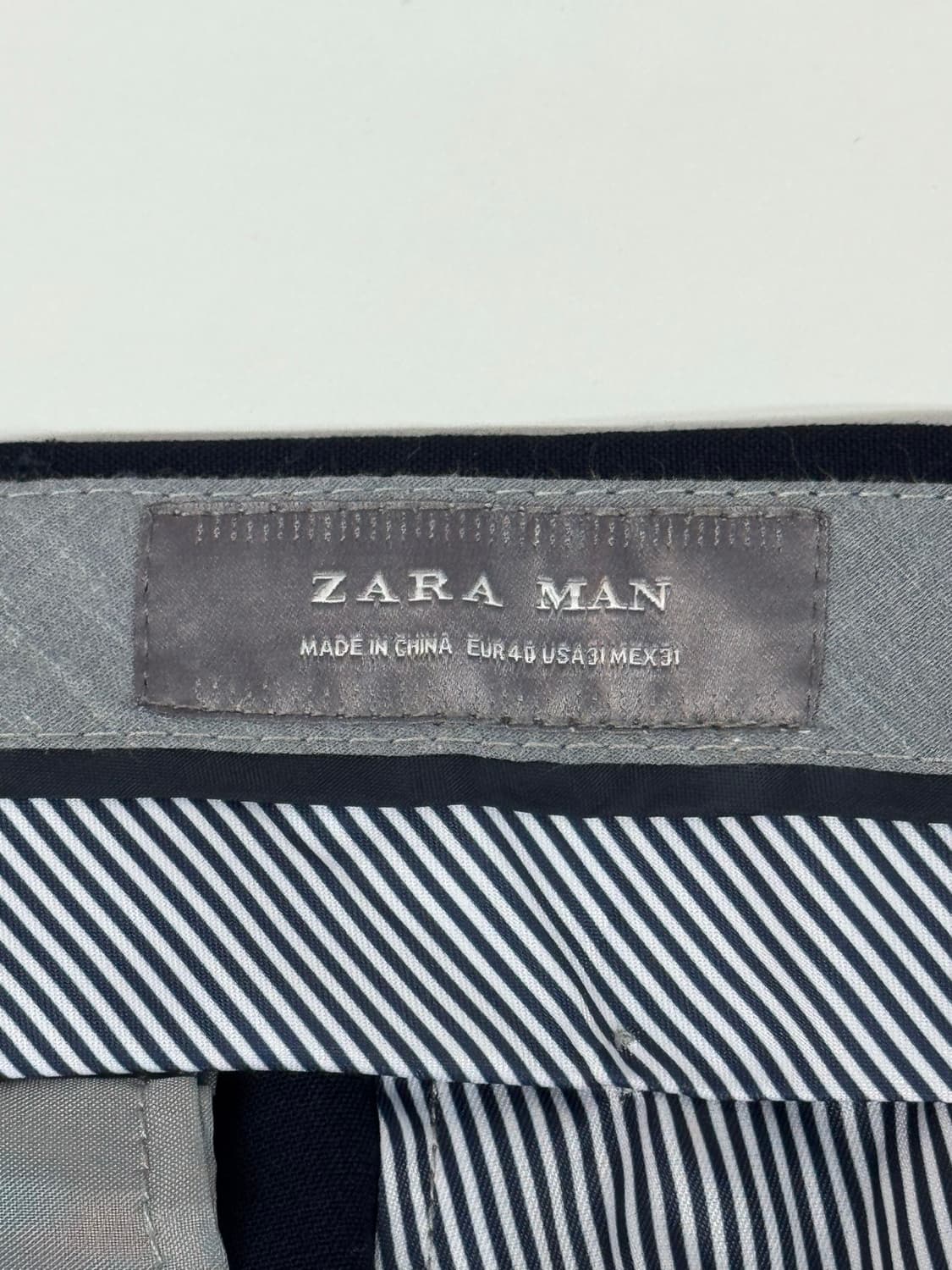 ZARA 정장 슬랙스 팬츠 네이비 상품이미지6