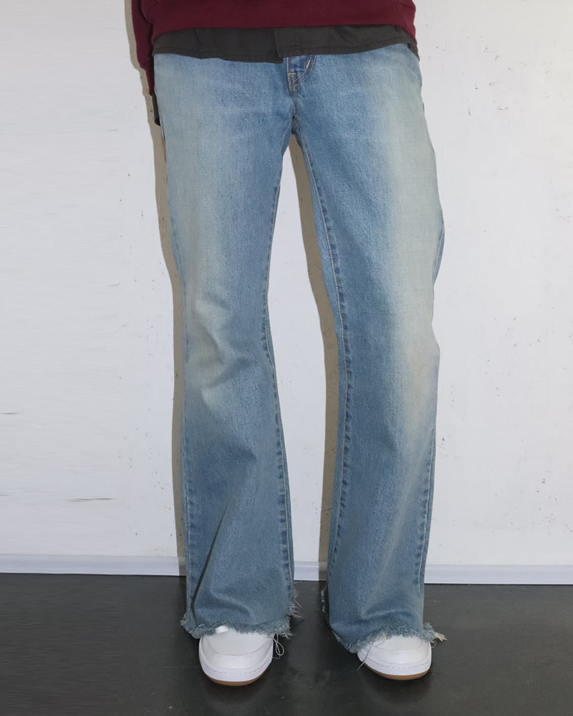 히스테릭 글래머 더 슈퍼 히스 프린티드 부츠컷 데님 팬츠 상품이미지1