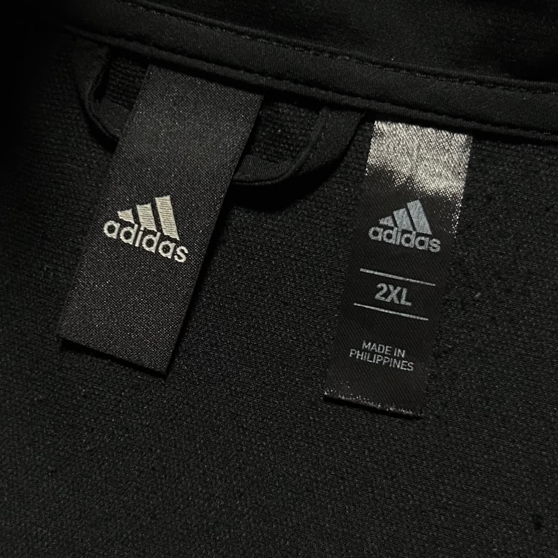 [XXL] adidas 아디다스 신형 검/흰 트랙 바람막이 자켓 상품이미지4