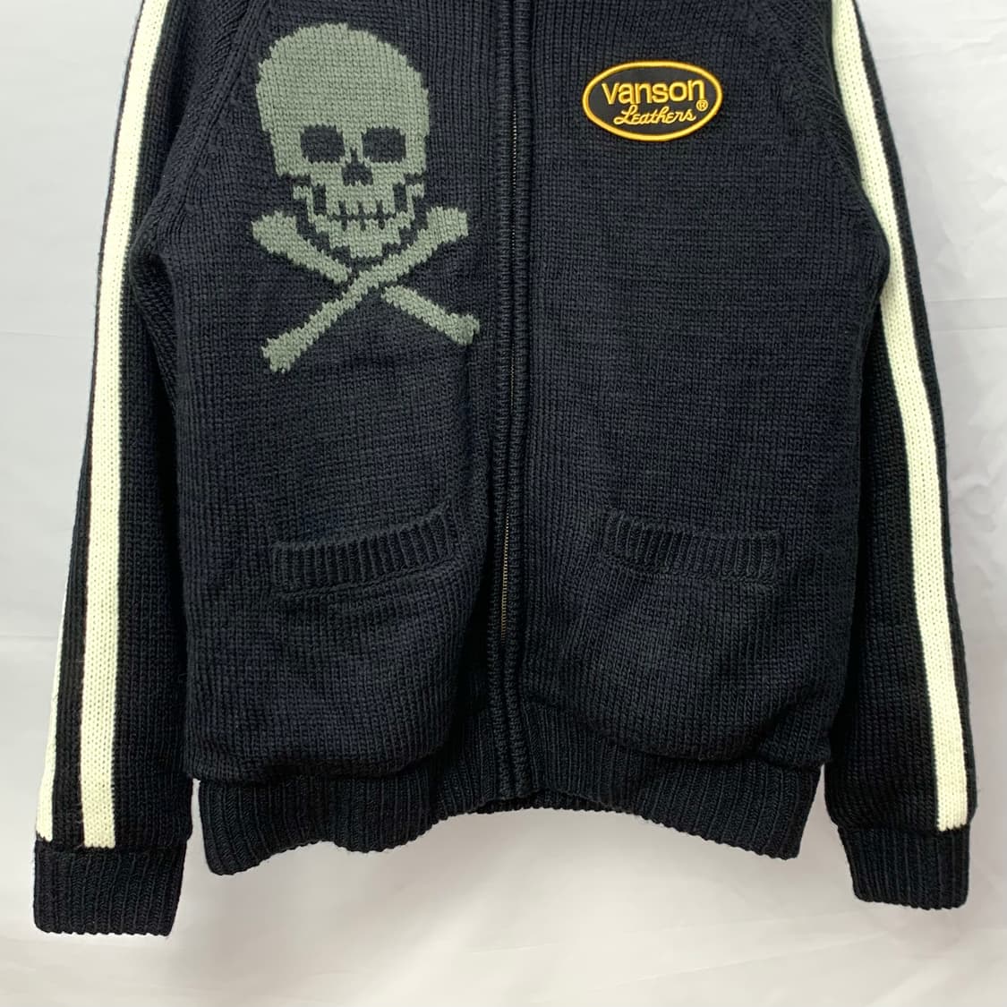 밴슨 레더 스컬 코위찬 자켓 상품이미지5