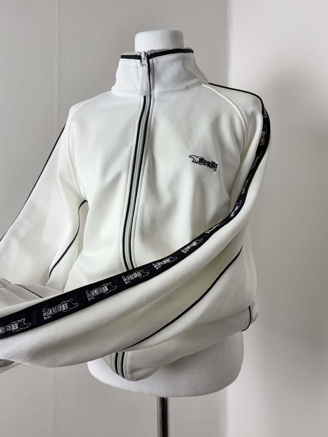 Bear 화이트 져지 자켓 상품이미지1