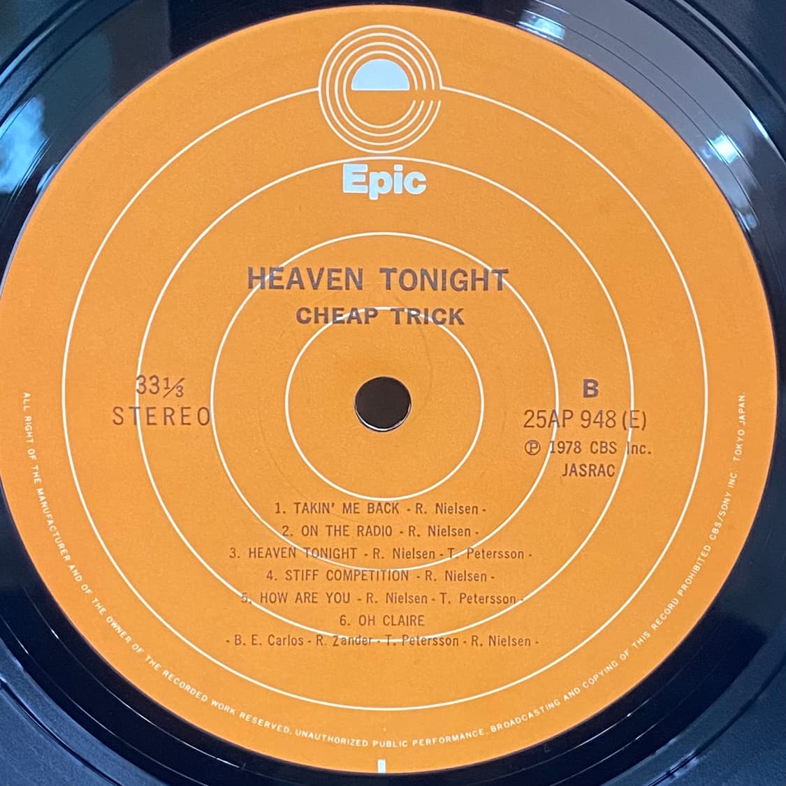 (LP) Cheap Trick - Heaven Tonight 상품이미지5