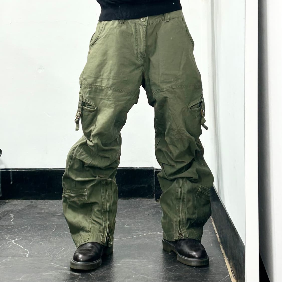 Hco1992 테크니컬 와이드 카고 팬츠 상품이미지2