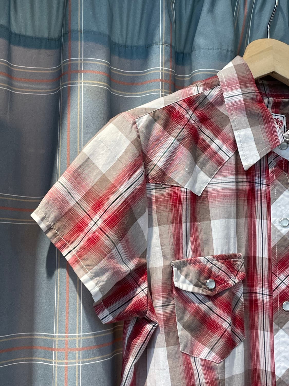 일본빈티지 체크웨스턴셔츠 상품이미지2
