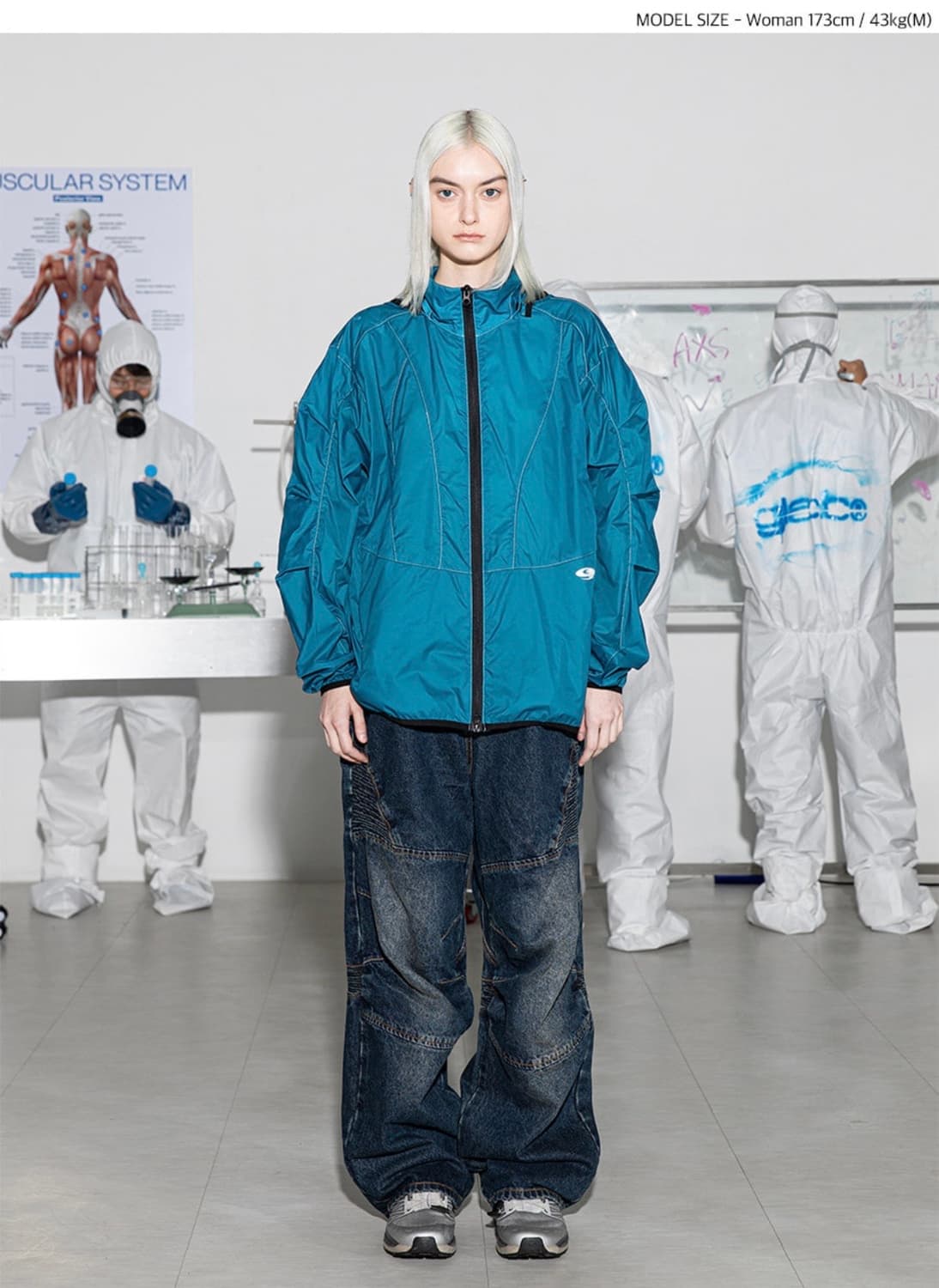 글랙 GP058 니캡 바이커 데님 팬츠 (INDIGO) M 상품이미지10