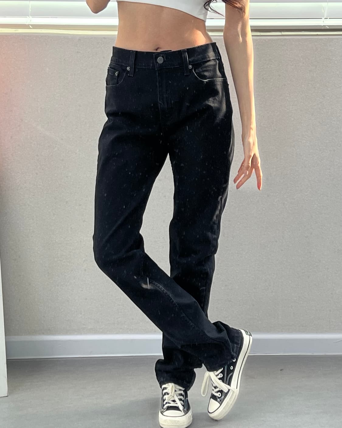 (허단39.5)리바이스 502 블랙-M1688 상품이미지1