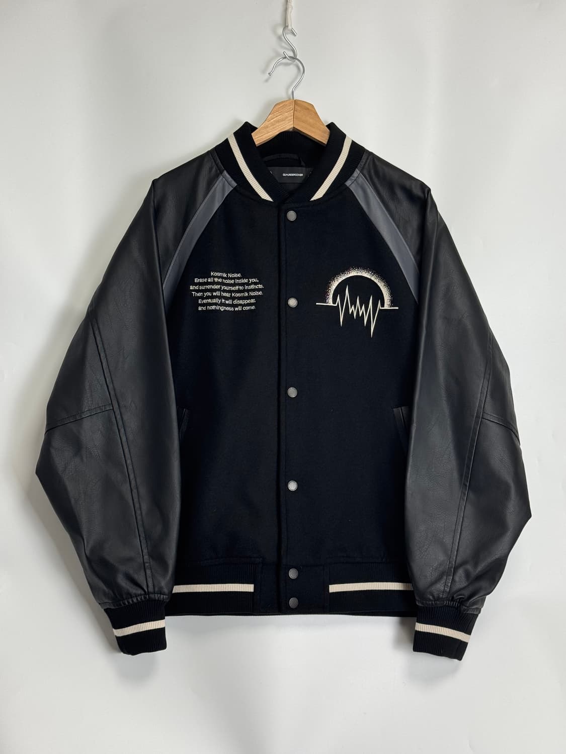 GU 지유 X 언더커버 바시티 자켓 스타디움 자켓 블랙 L 상품이미지1