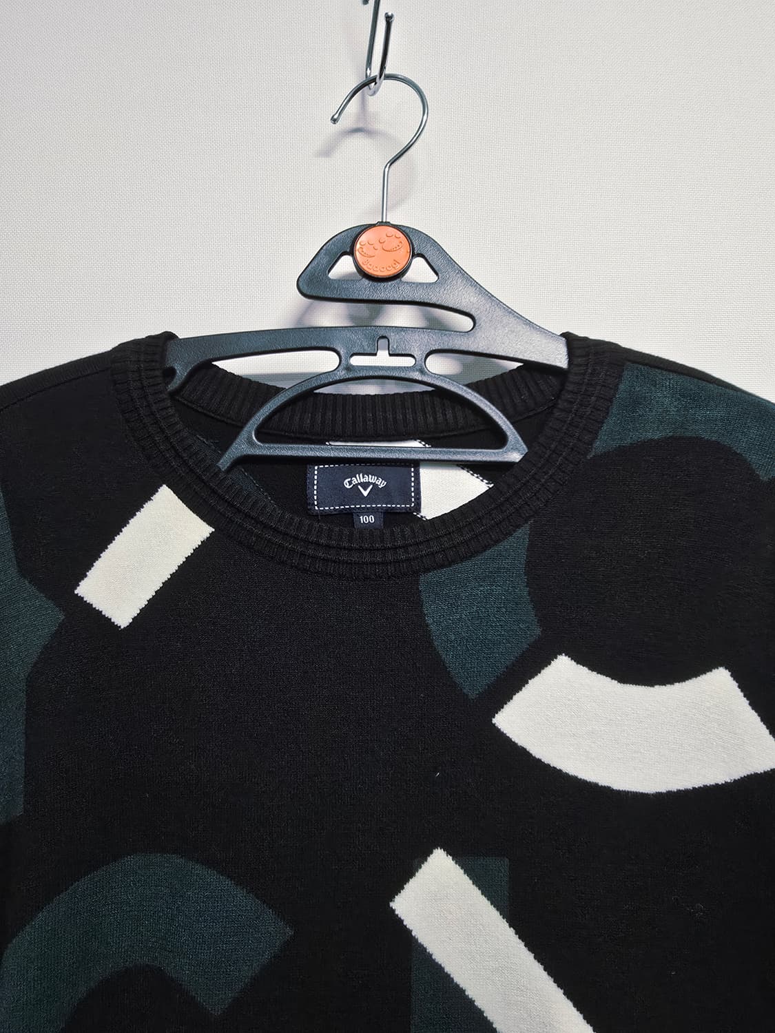 캘러웨이 블랙 패턴 니트 스웨터 상품이미지2