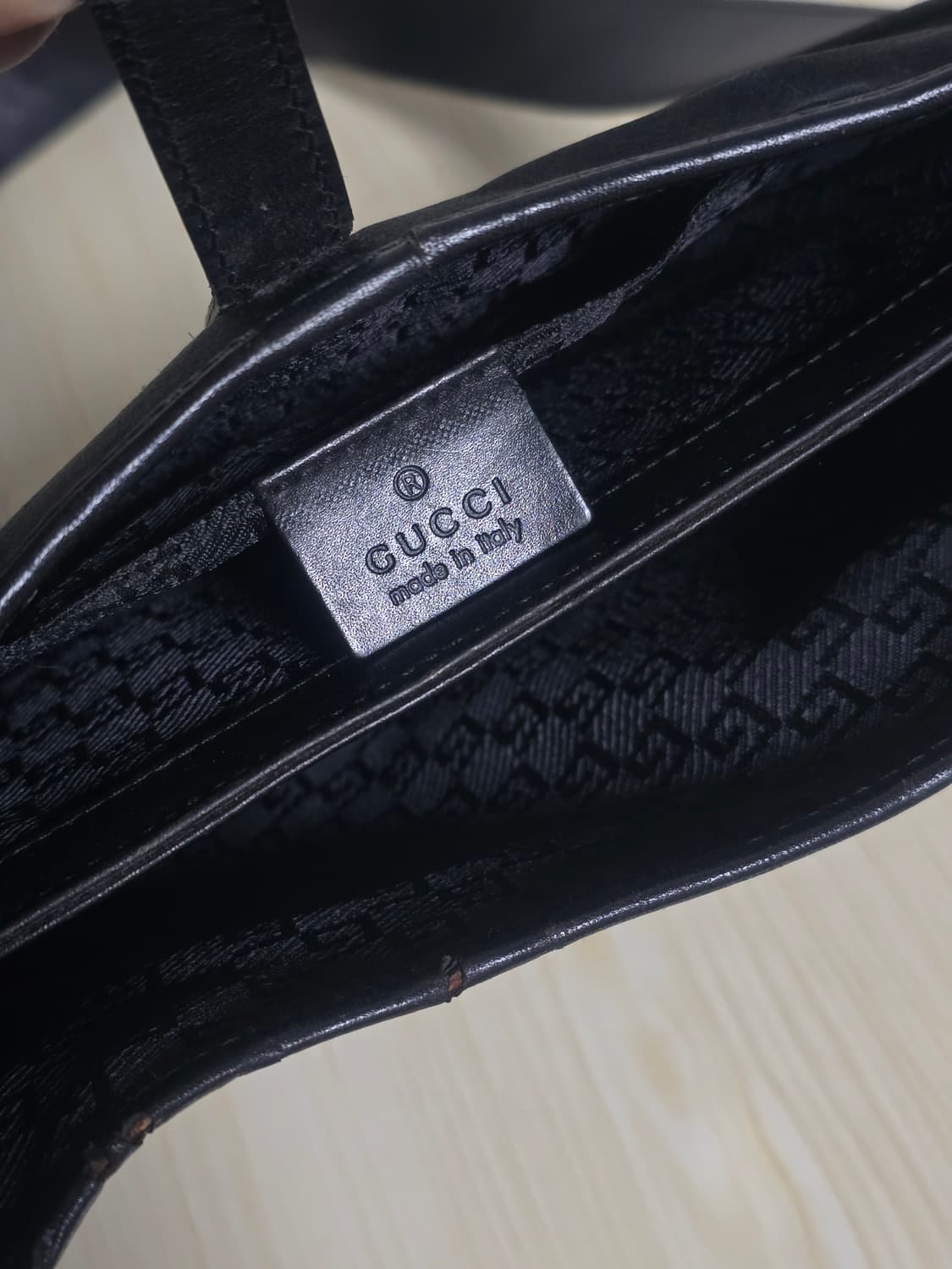 구찌 나일론 빈티지 재키백 블랙  상품이미지9