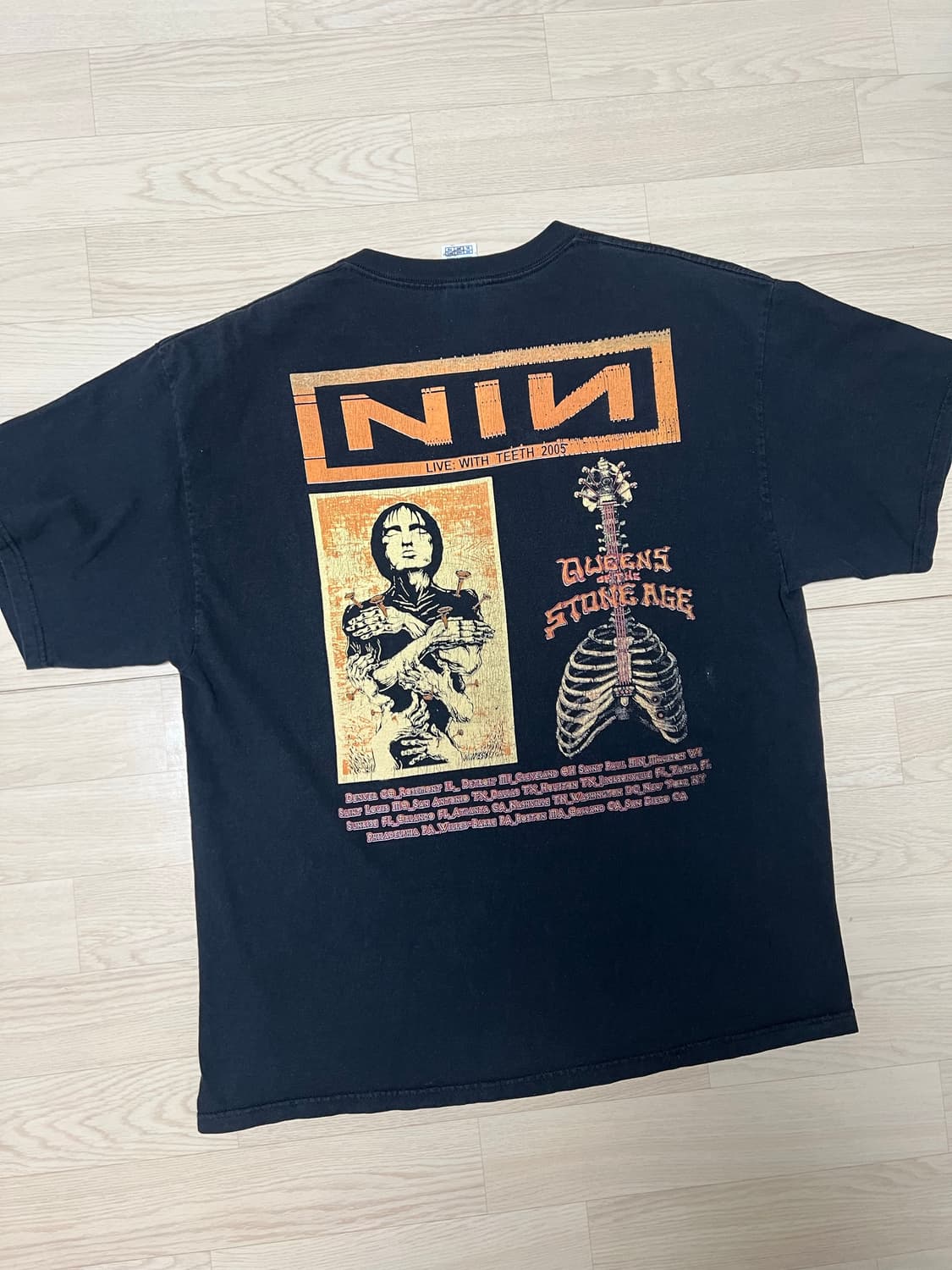 빈티지 2005 NIN 나인인치네일스 밴드티 XL사이즈 상품이미지2