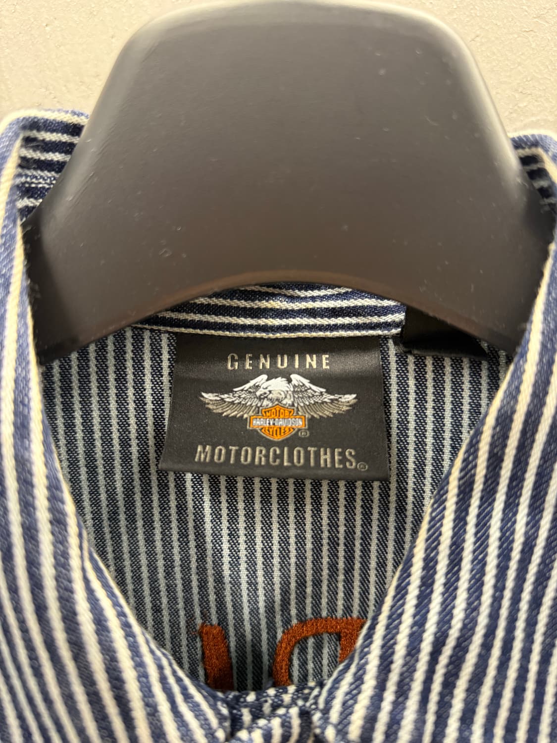 HARLEY DAVIDSON 레일로드 스트라이프 메카닉 반팔 셔츠 S 상품이미지4