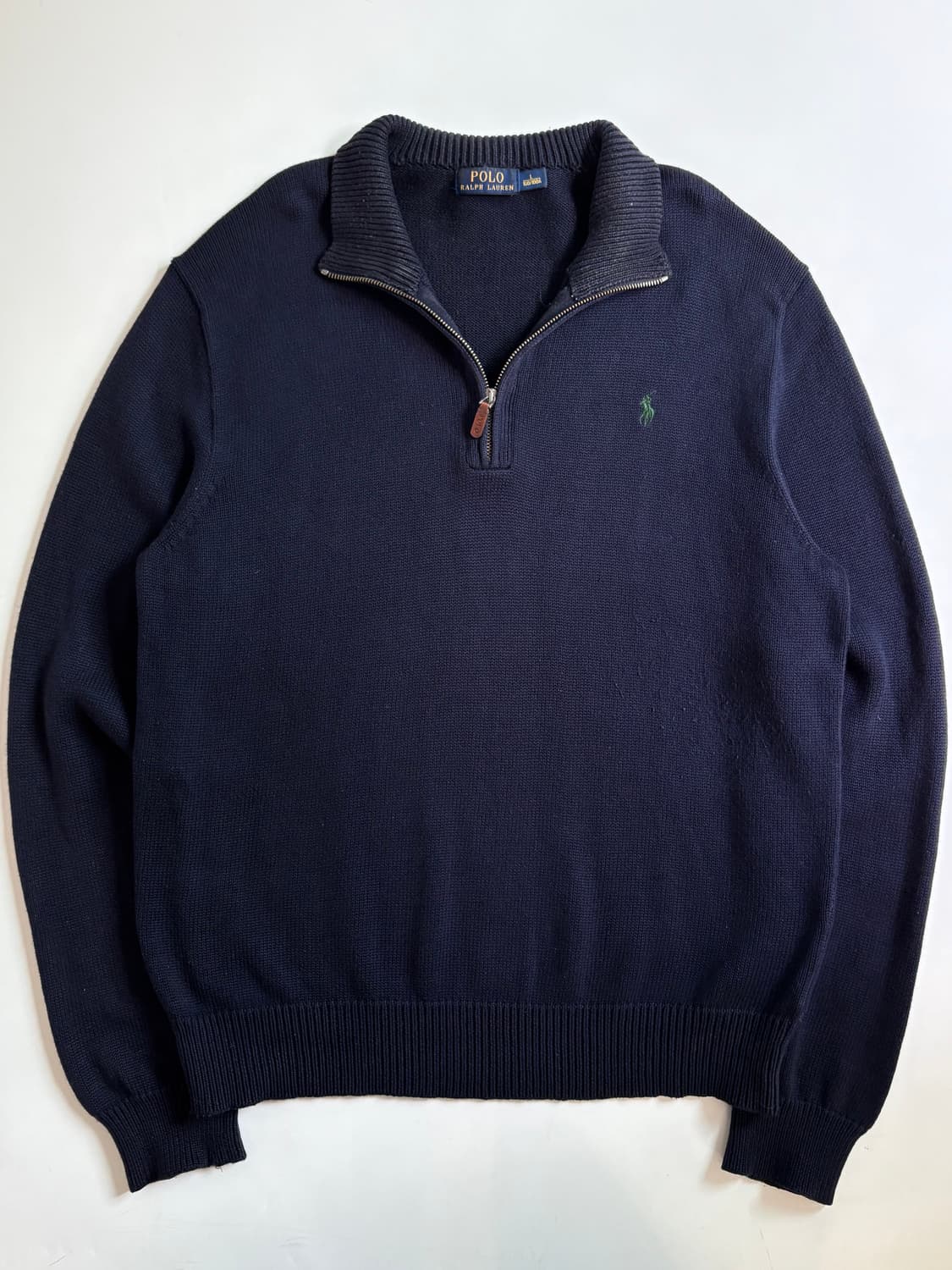 Polo 폴로 랄프로렌 신형 코튼 그린포니 네이비컬러 하프집업 상품이미지2