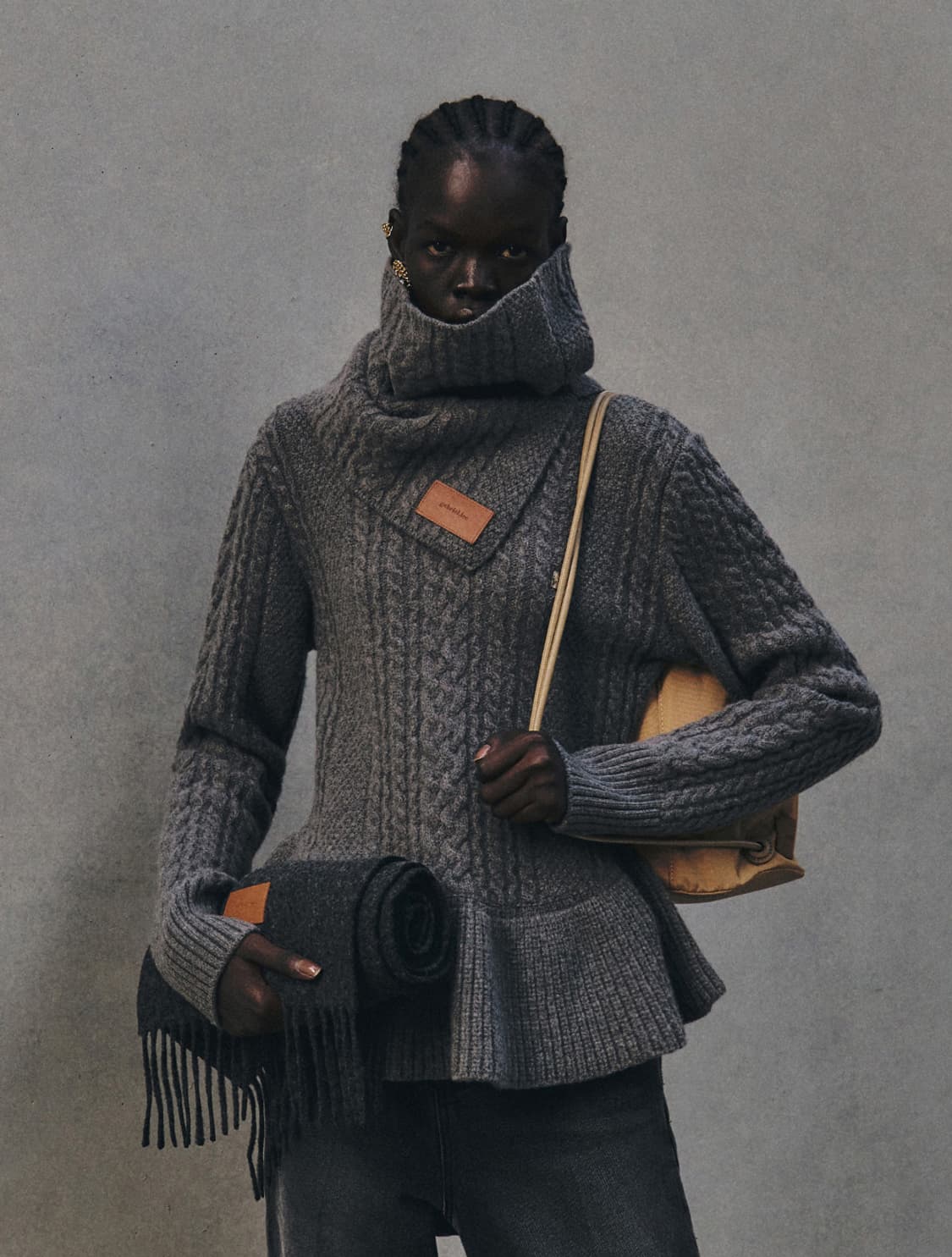 가브리엘리 캐시울 넥워머 니트 set (발매가 34만원) 상품이미지1