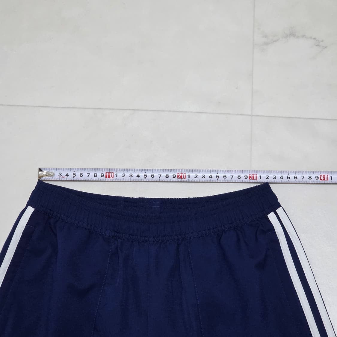 M 아디다스 우븐 퍼티그 반바지 네이비 상품이미지5