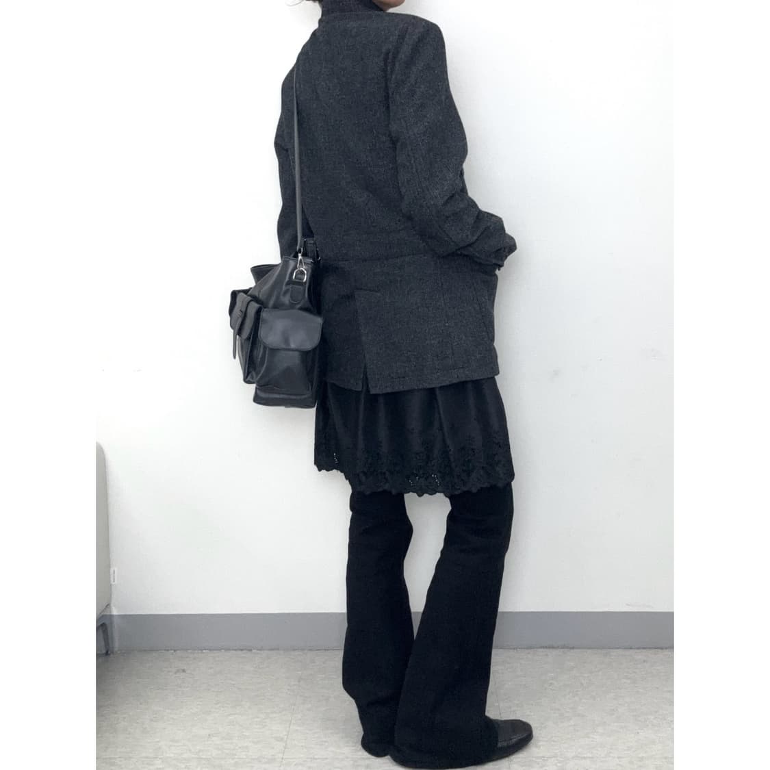 빈티지 차콜 울 자켓 상품이미지4