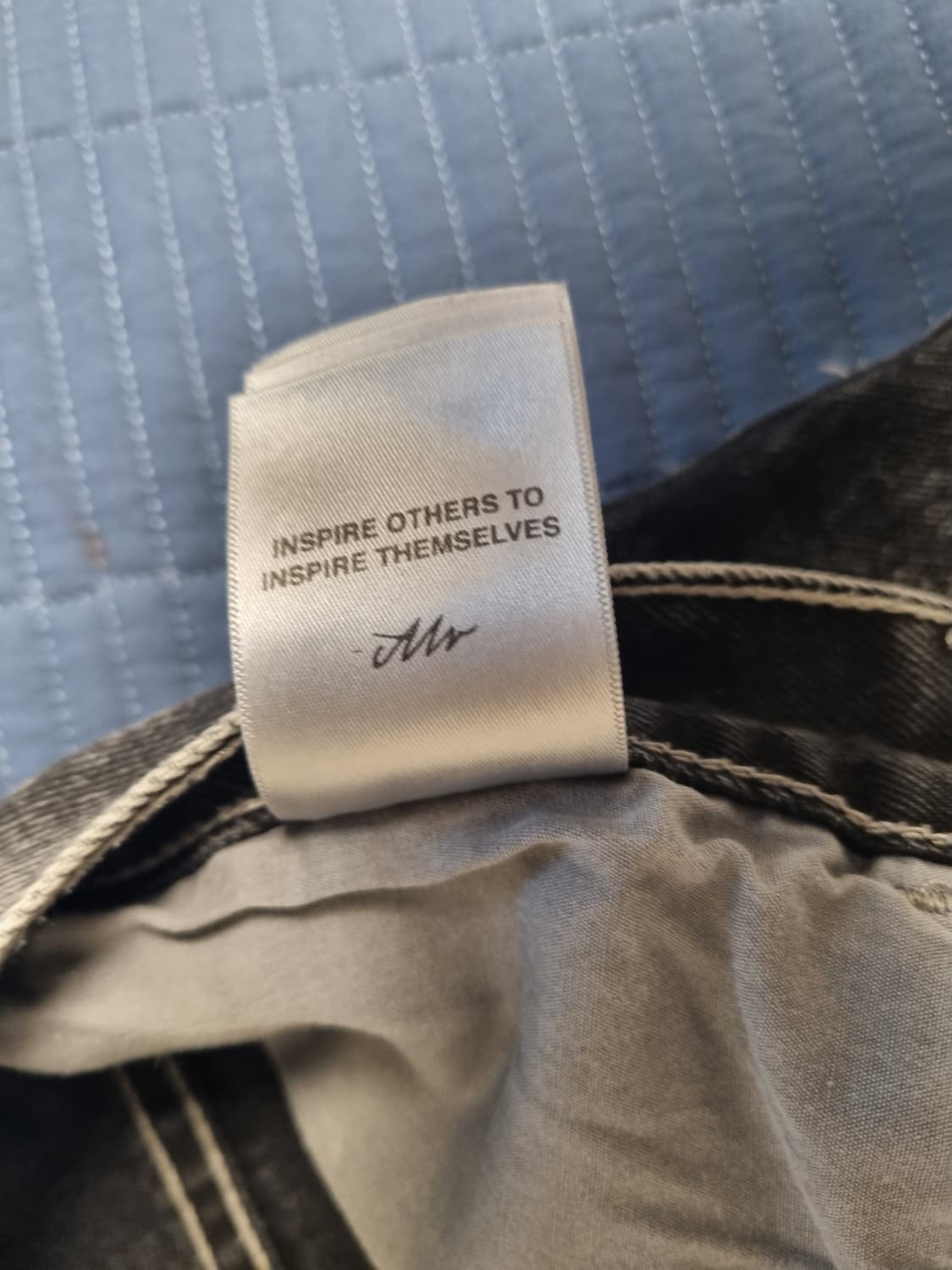 폴라스케이트 빅보이 실버 블랙 데님 쇼츠 M 상품이미지7