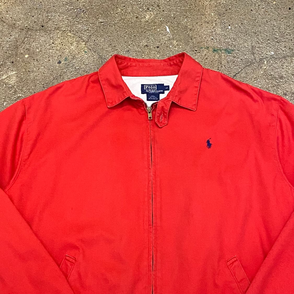 레어 80s Made in USA 빈티지 폴로랄프로렌 헤링본 스윙자켓 상품이미지3