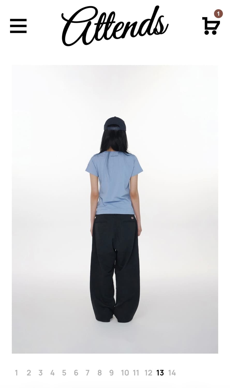 Attends for cuteness tee (Sky blue) 상품이미지5