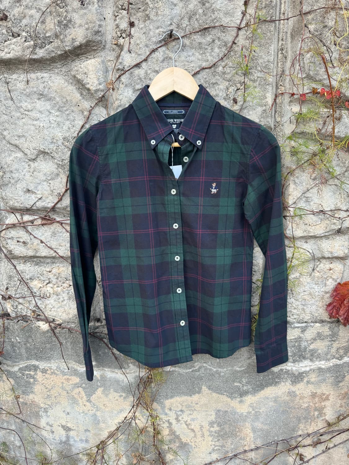 티니위니 베어 체크 셔츠 상품이미지1