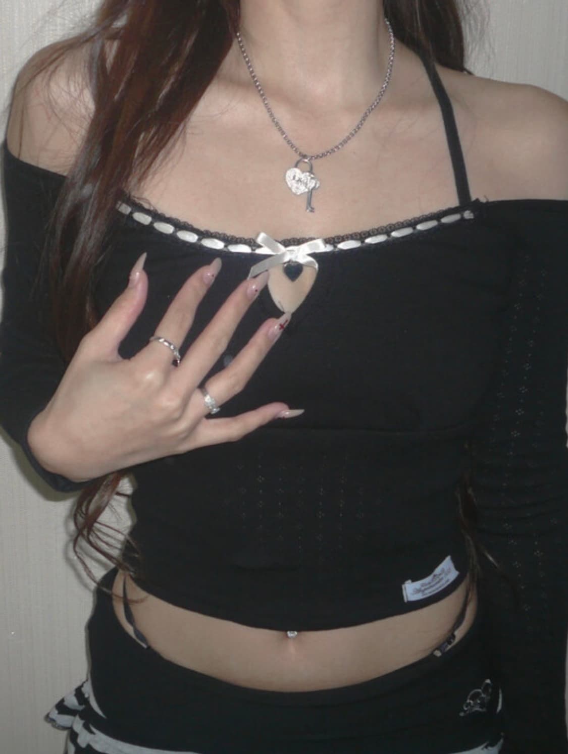 Feline ribbon top 상품이미지2