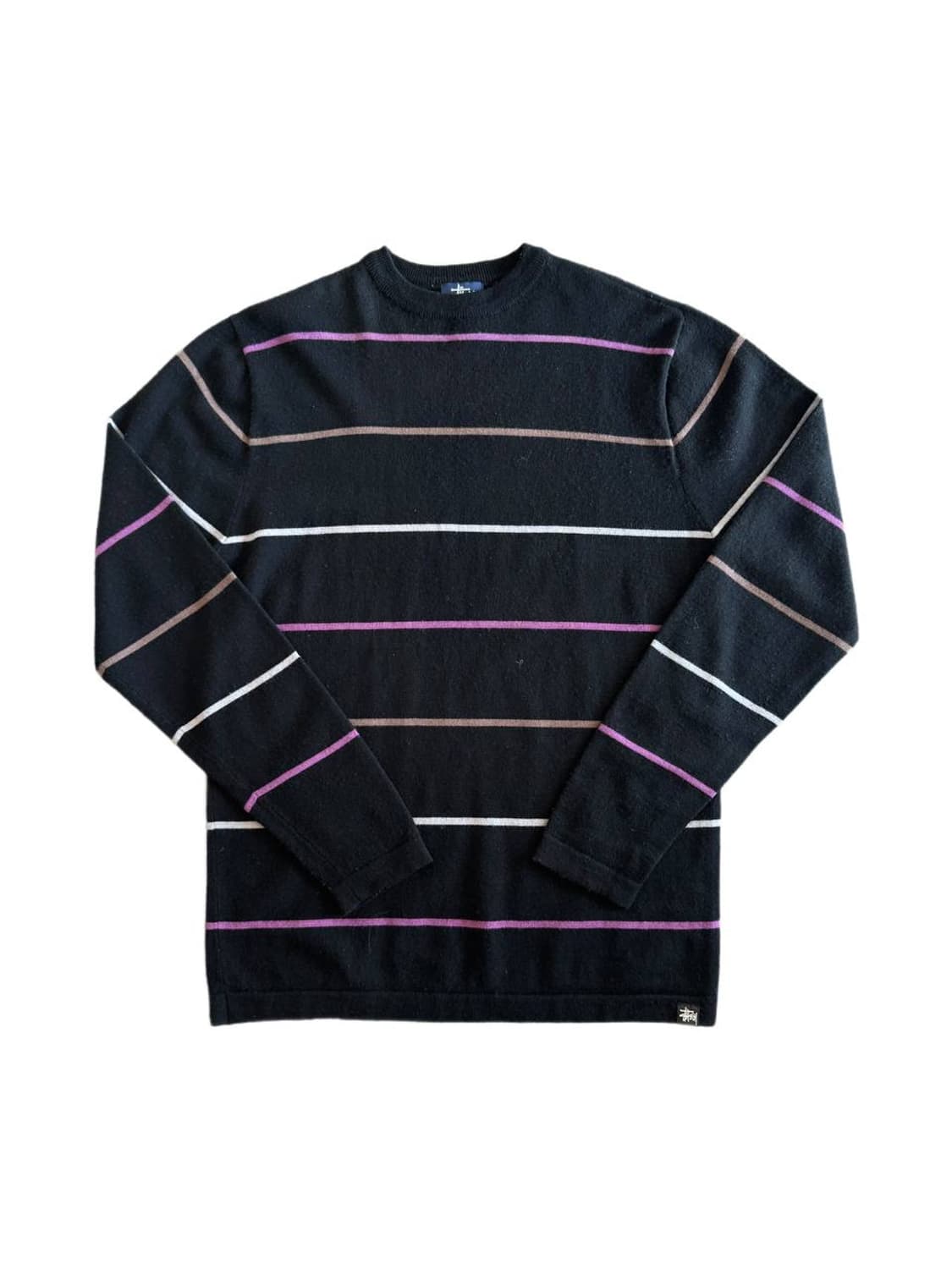 90-00s Stussy striped wool sweater 상품이미지1