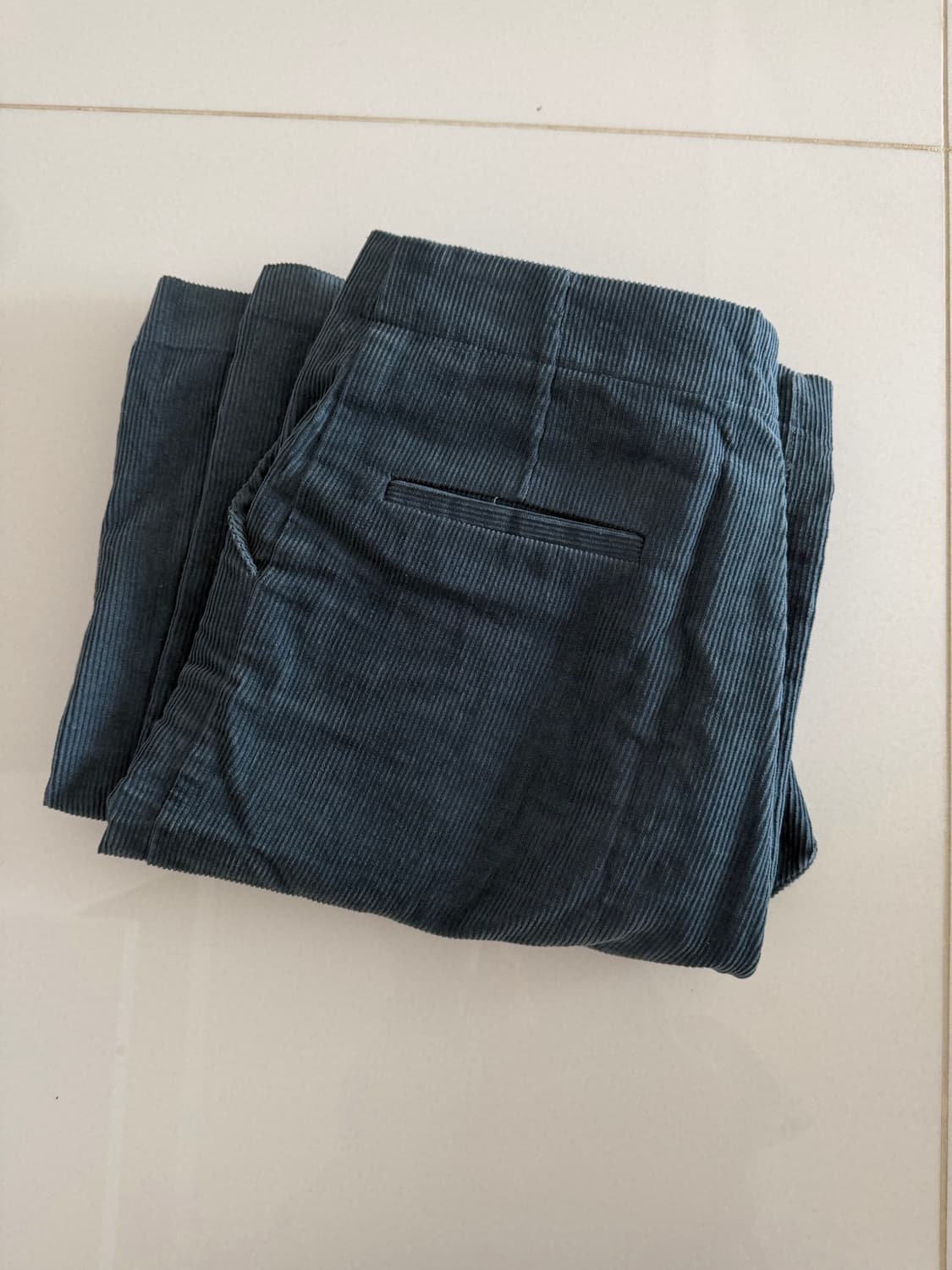 블루 코듀로이 팬츠 상품이미지3