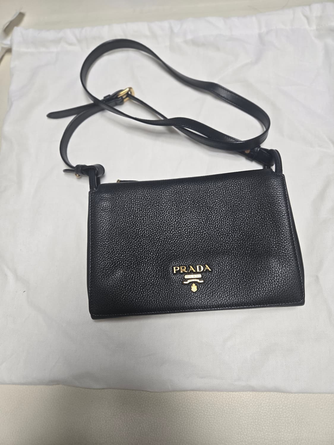 (정품)프라다 블랙 크로스백 개런티카드 상품이미지2