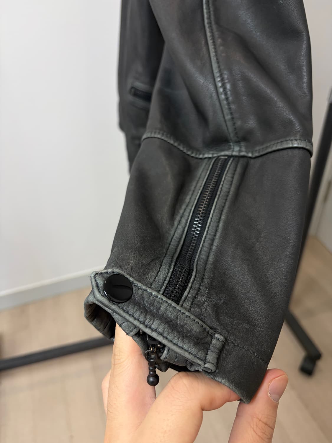 (L) Allsaints 올세인츠 바이커 라이더 가죽자켓 상품이미지3