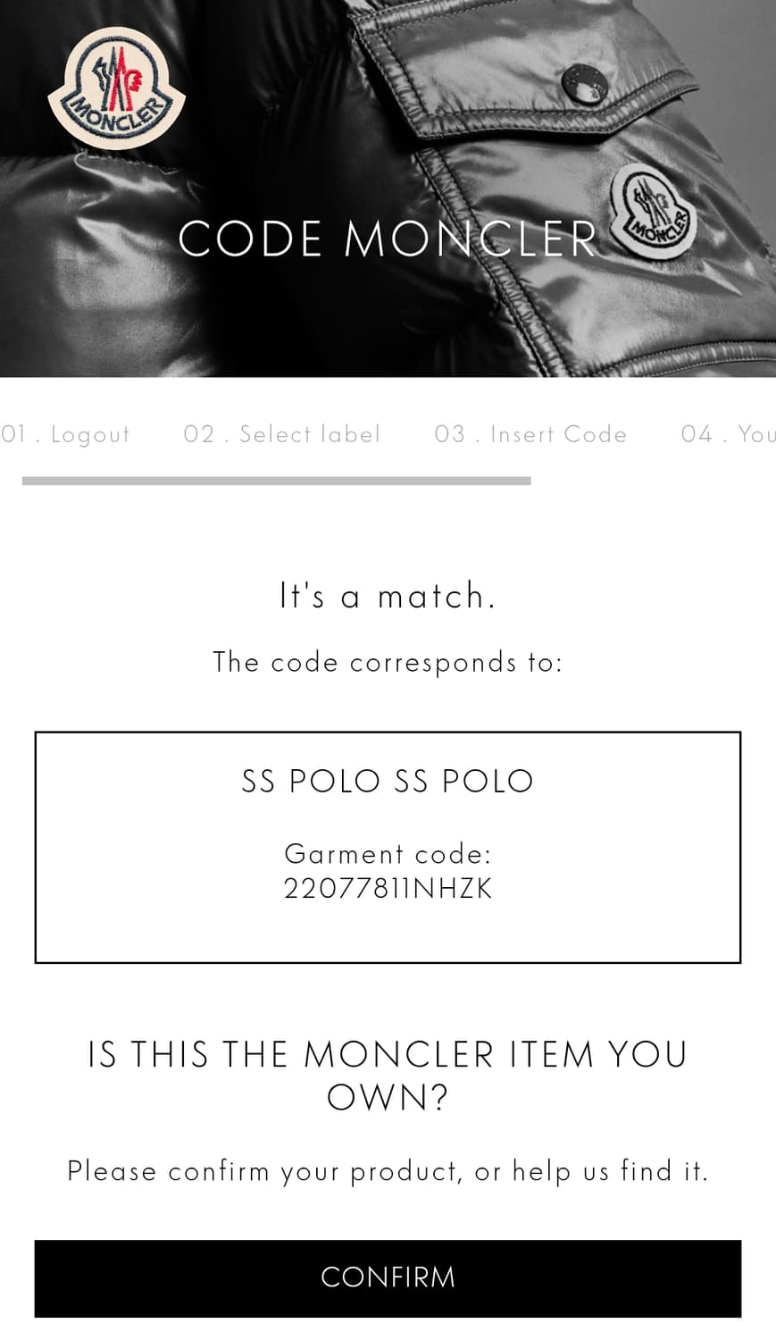 몽클레어 블랙  반팔 폴로티  SS POLO M(90) 상품이미지10