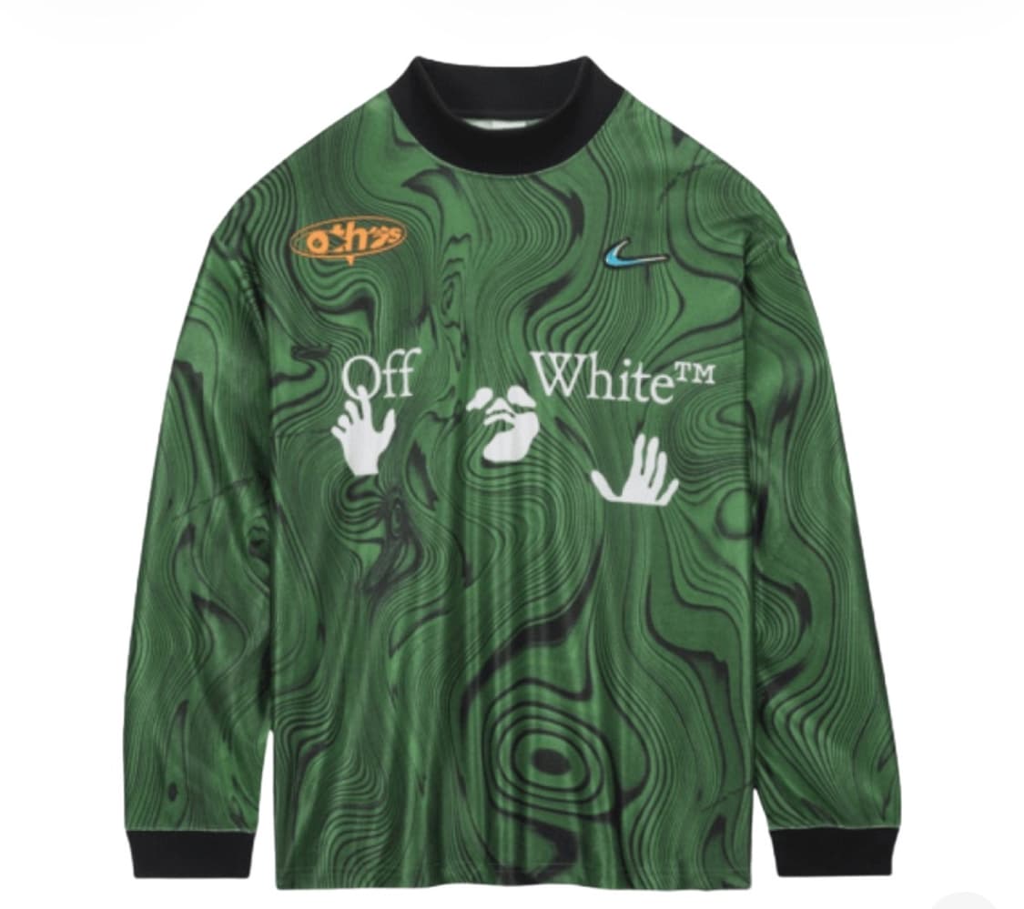 [XL]나이키 X 오프화이트 저지 긴팔 / 그린 상품이미지1