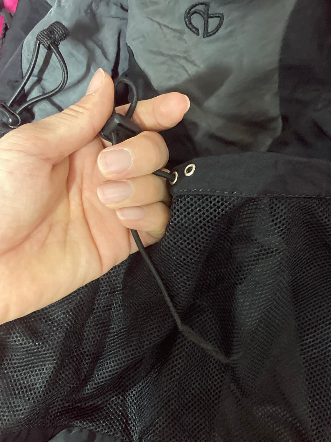 노매뉴얼 스트링 백팩 차콜 C.B string bag 상품이미지3