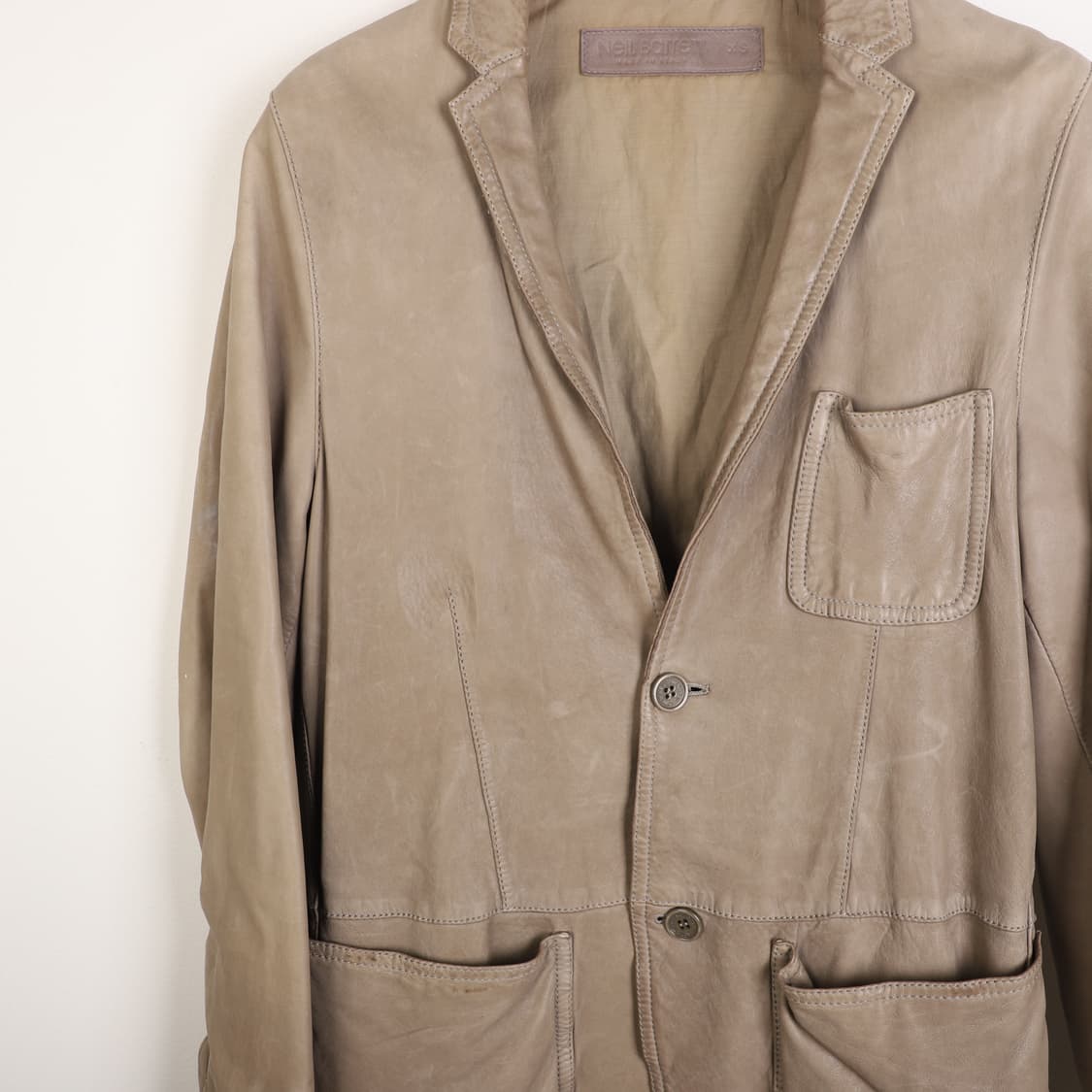 XS / Neil Barrett 닐바렛 양가죽 블레이저 상품이미지3